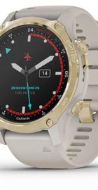 Garmin Descent Mk2S Light Gold with Light Sand Silicone Band (010-02403-01)