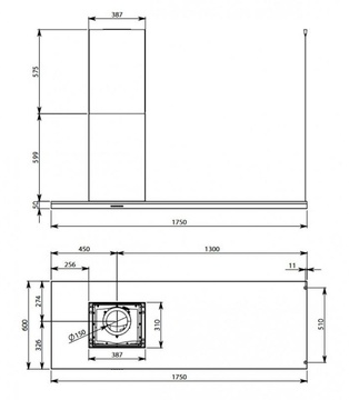 Falmec LUMEN IS.175 NRS (LEFT) (CLUI75.E5P2#NEUI490F)
