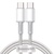Baseus High Density Braided Fast Charging Data Type-C to Type-C 100W (1m) White