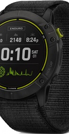 Garmin Enduro Black DLC Titanium with Black UltraFit Nylon Strap (010-02408-01)