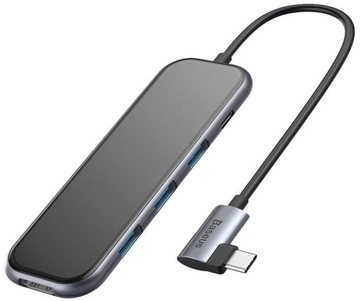 Baseus Mirror Series Multifunctional Hub (3 x USB 3.0, HDMI 4k, type C) (CAHUB-BZ0G)
