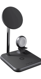 Zens 4-in-1 Magnetic + Watch Aluminium Wireless Charger Black (ZEDC20B/00)