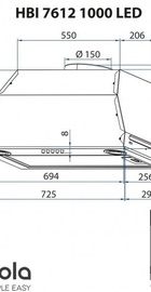 Minola HBI 7612 WH 1000 LED