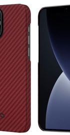 Pitaka MagEZ Case 2 for iPhone 13 Pro, Herringbone Red/Orange (KI1307P)