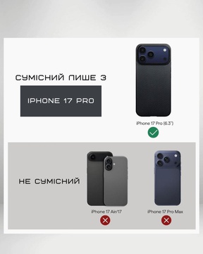 Pitaka Ultra-Slim Case для iPhone 17 Pro Twill Black/Gray (KI1701BP)