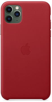 Apple iPhone 11 Pro Max Leather Case - PRODUCT RED (MX0F2)