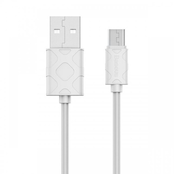 Baseus USB Cable to microUSB Yaven 1m White (CAMUN-02)
