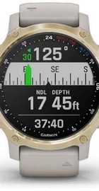 Garmin Descent Mk2S Light Gold with Light Sand Silicone Band (010-02403-01)