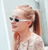 VMOERS White Small Sunglasses Women Retro Cat Eye 2018 Shades Oculos Female