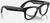 Ray-Ban Meta Wayfarer Shiny Black Frame Clear Lenses (RW4006 601/SB 50-22)