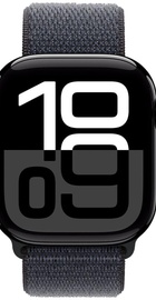 Apple Watch Series 10 GPS + Cellular 46mm Jet Black Aluminum Case w. Ink Sport Loop (MWY53)