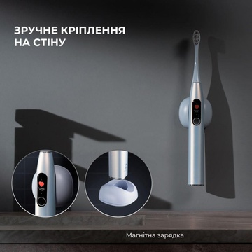Oclean X Pro Digital Set Electric Toothbrush Glamour Silver (6970810552584)