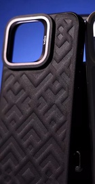 Kajsa Rhombus Collection with Magnetic Ring iPhone 16 Pro Max Black