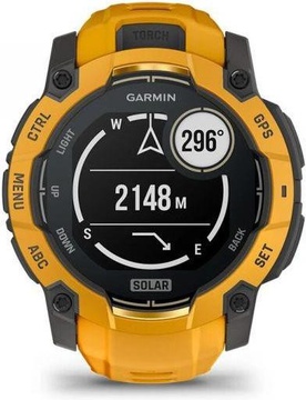 Garmin Instinct 3 50mm Solar Sunburst with Sunburst/Gray Band (010-02935-02/42)