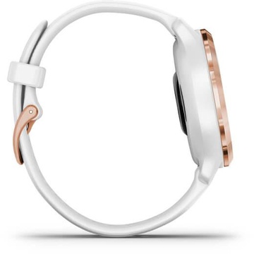 Garmin Venu 2S Rose Gold Bezel with White Case and Silicone Band (010-02429-13)