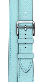 Apple Watch Hermes Barenia Leather Double Tour Regular 38mm/40mm/41mm/42mm Bleu Zephyr (MPXC2)