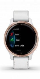 Garmin Venu 2S Rose Gold with White Leather Band (010-02429-23) (UA)