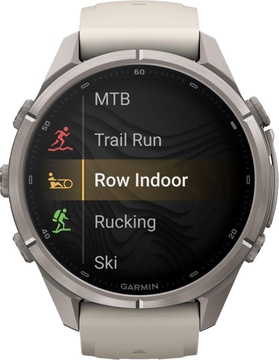 Garmin Fenix 9 Pro inReach 43mm Titanium with Fog Gray/Dark Sandstone Silicone Band (010-04335-80/81)