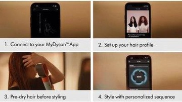 Dyson Airwrap i.d. Multi-Styler and Dryer Straight to Wavy Amber Silk (123682-01)