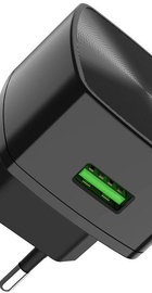 Hoco C70A Cutting-edge + Type-C QC3.0 EU (1USB) Black