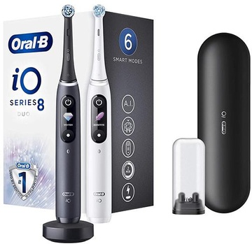 Oral-B iO Series 8 Duo White Alabaster and Black Onyx