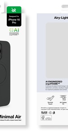 AmazingThing Minimal Air Case for 16 Pro Max with MagSafe Matte Black