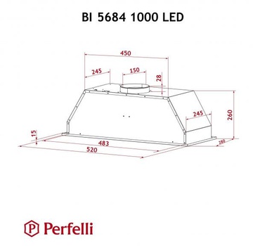 Perfelli BI 5684 WH 1000 LED