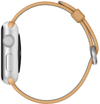 Apple Woven Nylon for Watch 38mm/40mm/41mm/42mm Gold/Red (MM9R2)
