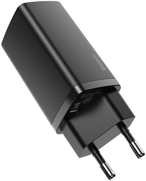 Baseus GaN2 Lite Quick Charger C+U 65W Black (CCGAN2L-B01)