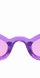 TOYEARN Vintage Sexy Ladies Cat Eye Sunglasses Women 2018 (Purple frame/Purple Glasses)