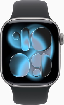 Apple Watch Series 11 GPS 42mm Space Grey Alu. Case w. Black S. Band - M/L (MEQX4)