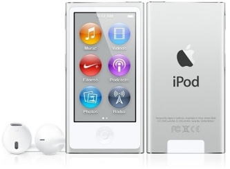 Apple iPod nano 7Gen 16GB White/Silver (MKN22)