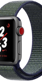 Apple Watch Nike+ 38mm Series 3 GPS + Cellular Space Gray Aluminum with Midnight Fog Nike Sport Loop (MQLA2)