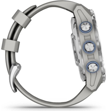 Garmin Descent Mk3 43 mm Stainless Steel with Fog Gray Silicone Band (010-02753-04/03)