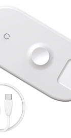 Baseus Smart 3-in-1 для Apple iPhone/Watch/AirPods White (WX3IN1-C02)