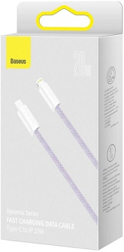 Baseus Dynamic Series Fast Charging Data Cable Type-C to Lightning 20W 1m Purple (CALD000005)