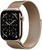 Apple Watch Series 11 GPS + Cellular 46mm Gold Tit. Case w. Gold Milanese Loop - M/L (MFD84)