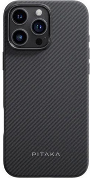Pitaka Military-Grade Protective Case Twill 600D for iPhone 16 Pro - Black/Grey (KI1601PPA)