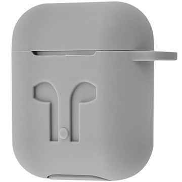 Simple Case Silicone Gray for Apple AirPods (with Logo)