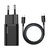 Baseus Super Silicone PD Charger 25W + Cable Type-C to Type-C 3A 1m Black (TZCCSUP-L01)