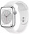 Apple Watch Series 8 GPS 45mm Silver Aluminum Case with White Sport Band (MP6N3)