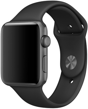 Apple Watch 42mm/44mm/45mm/46mm/49mm Sport Band Black (copy)
