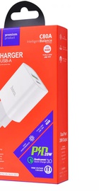 Hoco C80A Rapido PD 20W+QC3.0 (Type-C + USB) White