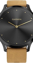Garmin VIVOMOVE HR PREMIUM ONYX BLACK WITH TAN SUEDE BAND ONE-SIZE (010-01850-00)