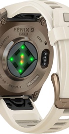 Garmin Fenix 9 Pro 43mm Autumn Gold Titanium with Cream/French Gray Silicone Band (010-04335-25/26)