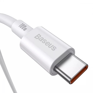 Baseus Superior Series Fast Charging Type-C to Type-C PD 100W (1m) White (CATYS-B02)