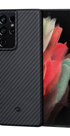 Pitaka MagEZ Case Twill Black/Grey for Samsung S21 Ultra (KS2101U)