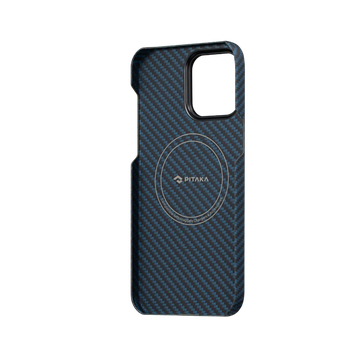 Pitaka MagEZ Case 3 Twill 1500D Black/Blue for iPhone 14 Pro (KI1408P)