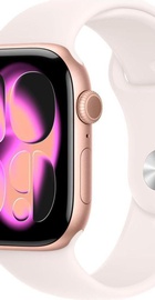 Apple Watch Series 11 GPS + Cellular 42mm Rose Gold Alu. Case w. Light Blush Sport Band - S/M (MF8E4)
