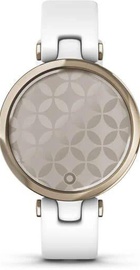 Garmin Lily Cream Gold Bezel with White Case and Silicone Band (010-02384-10)